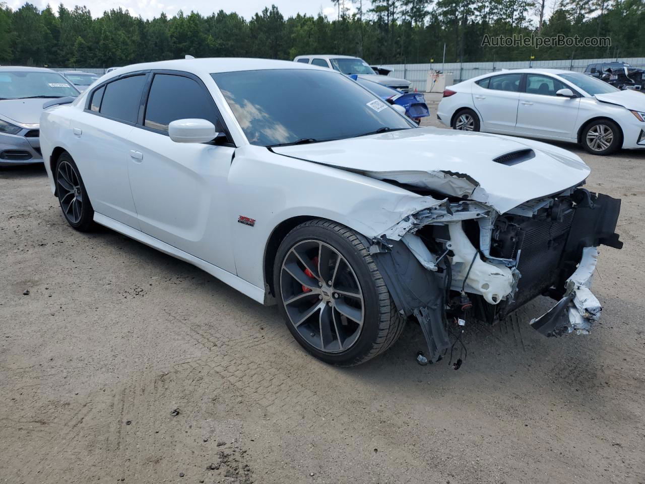 2018 Dodge Charger R/t 392 White vin: 2C3CDXGJ2JH218001