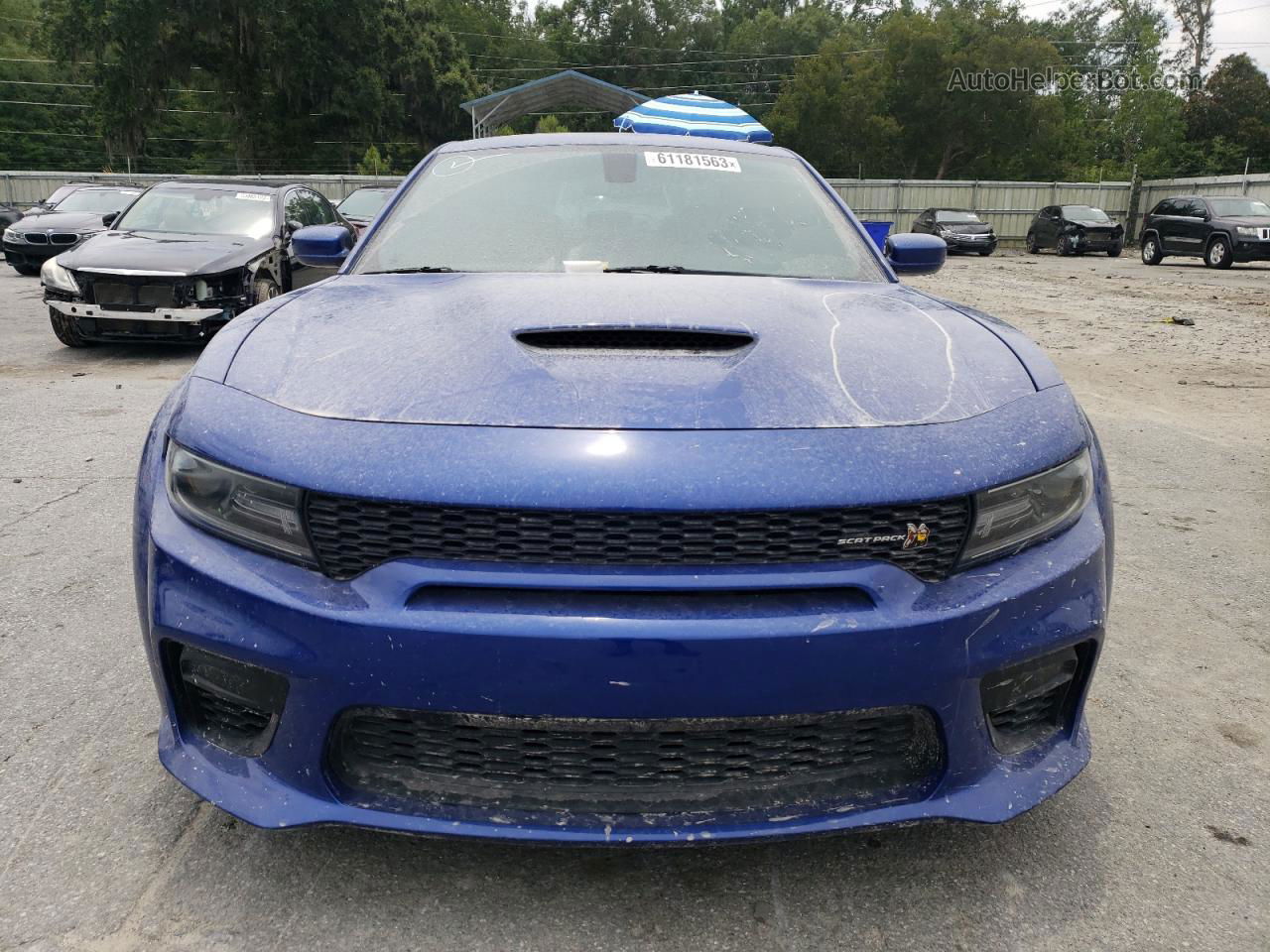 2021 Dodge Charger Scat Pack Blue vin: 2C3CDXGJ2MH535684