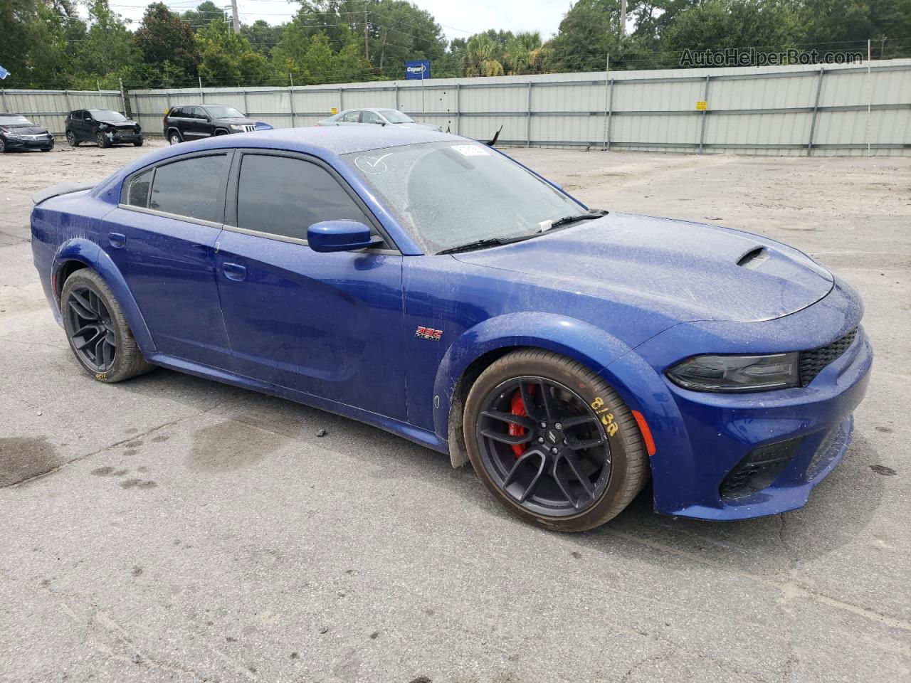 2021 Dodge Charger Scat Pack Blue vin: 2C3CDXGJ2MH535684