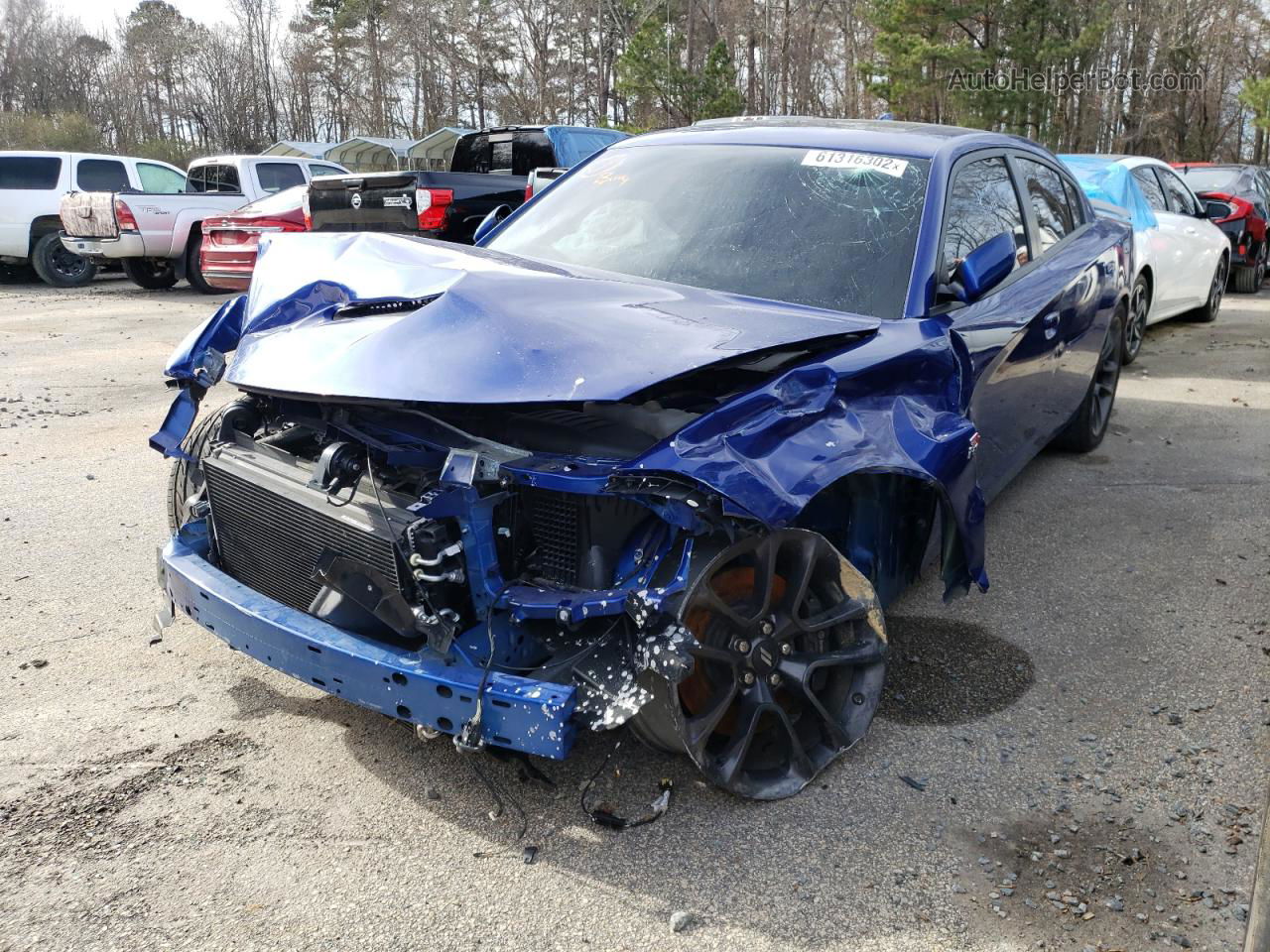 2021 Dodge Charger Scat Pack Blue vin: 2C3CDXGJ2MH551044