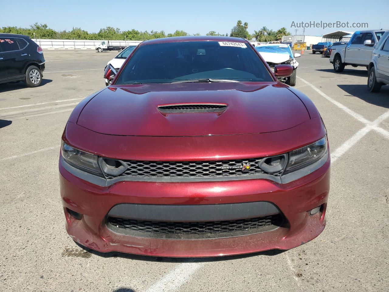 2021 Dodge Charger Scat Pack Burgundy vin: 2C3CDXGJ2MH559225