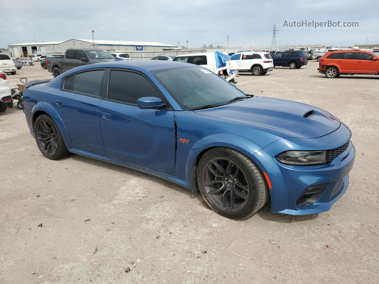 2021 Dodge Charger Scat Pack Blue vin: 2C3CDXGJ2MH569897