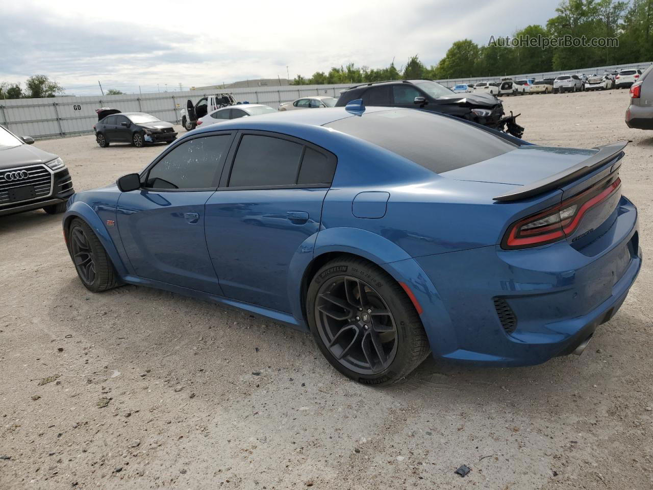 2021 Dodge Charger Scat Pack Blue vin: 2C3CDXGJ2MH569897