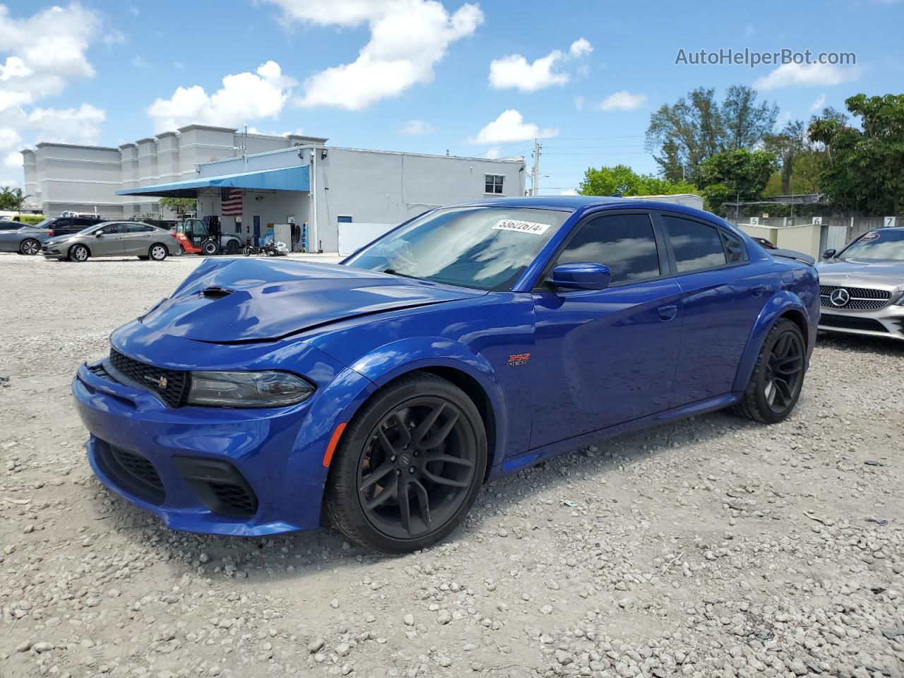 2021 Dodge Charger Scat Pack Blue vin: 2C3CDXGJ2MH577756