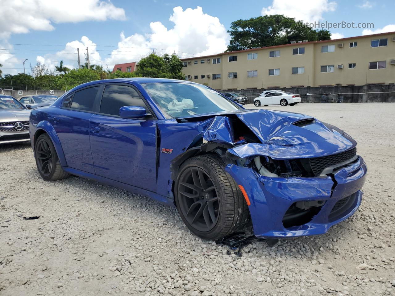 2021 Dodge Charger Scat Pack Blue vin: 2C3CDXGJ2MH577756