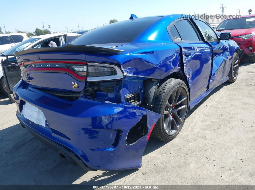 2021 Dodge Charger Scat Pack Blue vin: 2C3CDXGJ2MH577997