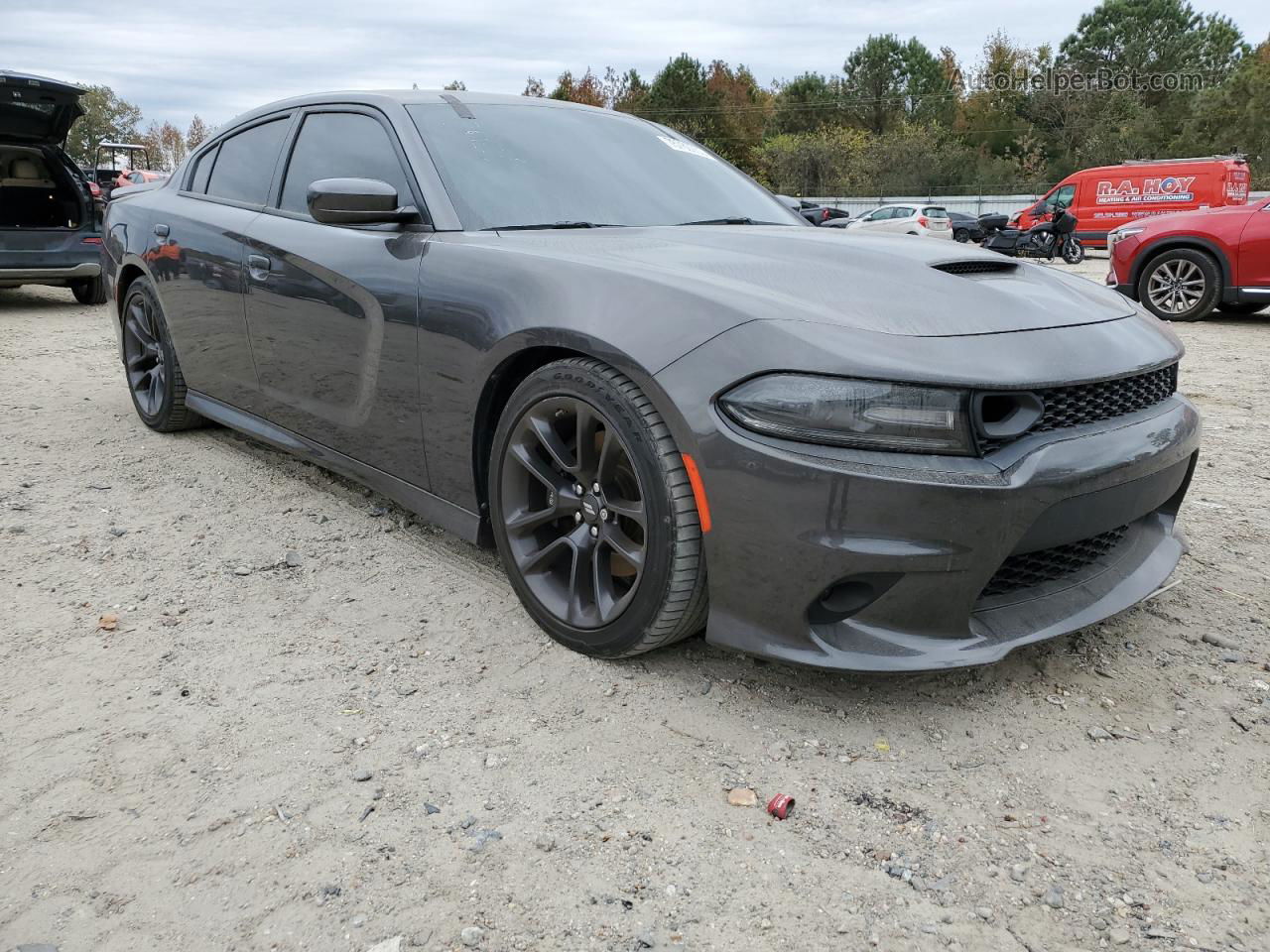 2021 Dodge Charger Scat Pack Gray vin: 2C3CDXGJ2MH578048