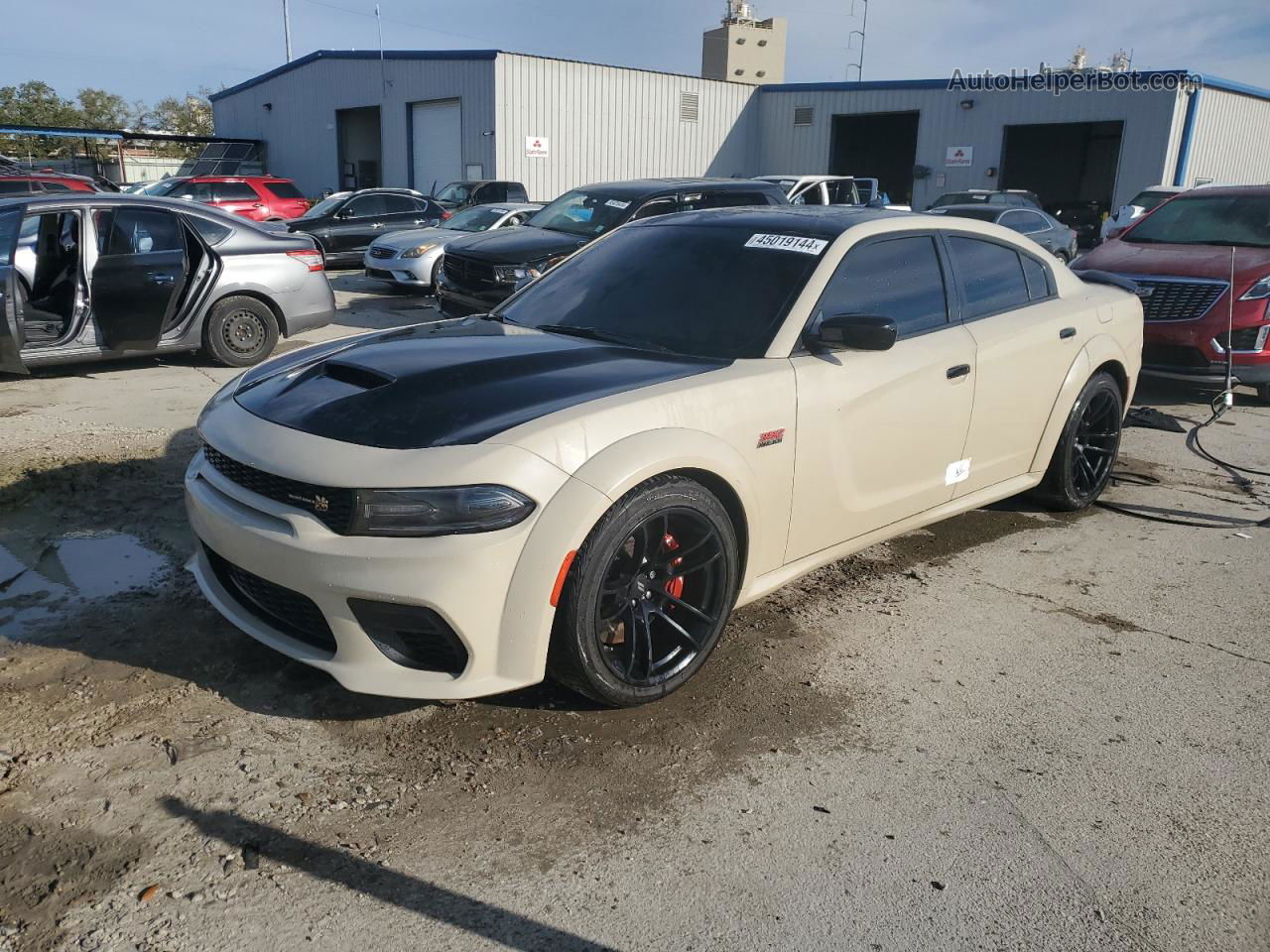 2021 Dodge Charger Scat Pack Beige vin: 2C3CDXGJ2MH633808