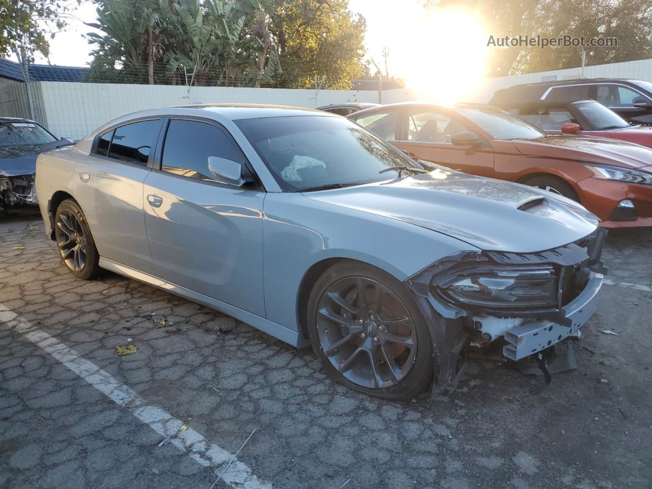 2021 Dodge Charger Scat Pack Gray vin: 2C3CDXGJ2MH648714