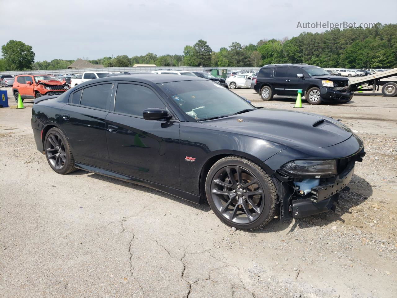 2021 Dodge Charger Scat Pack Black vin: 2C3CDXGJ2MH684502