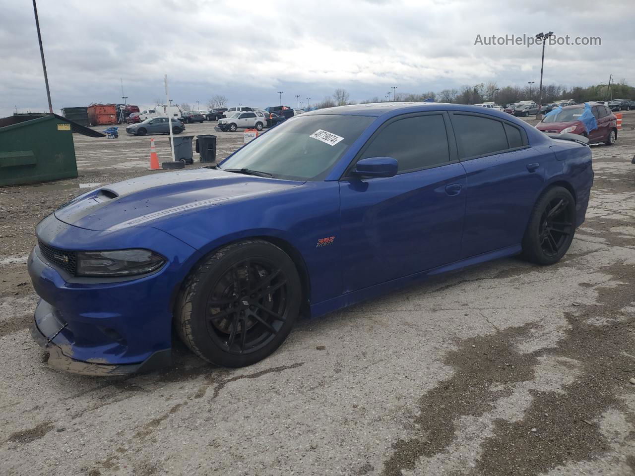 2018 Dodge Charger R/t 392 Blue vin: 2C3CDXGJ3JH182092