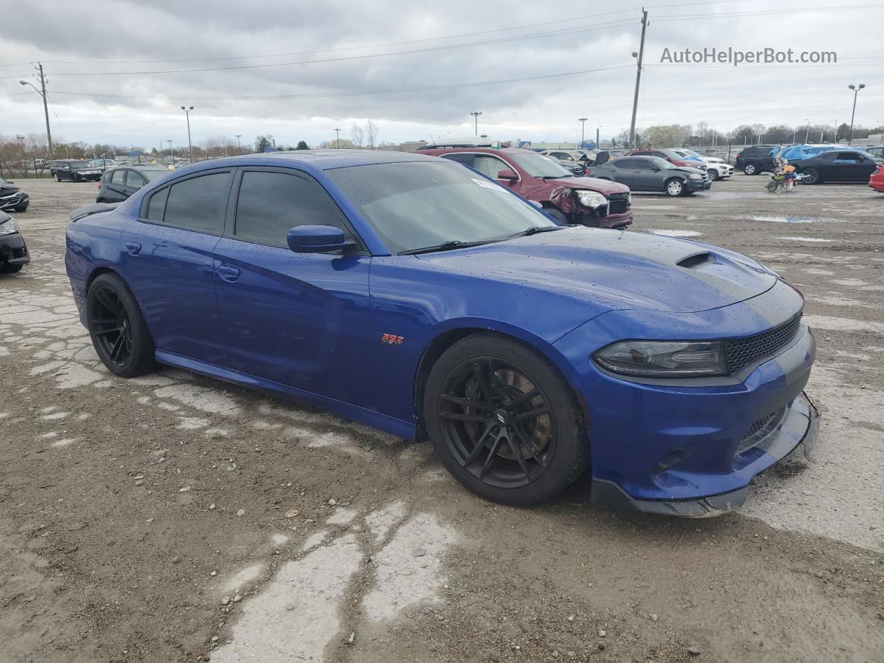 2018 Dodge Charger R/t 392 Blue vin: 2C3CDXGJ3JH182092