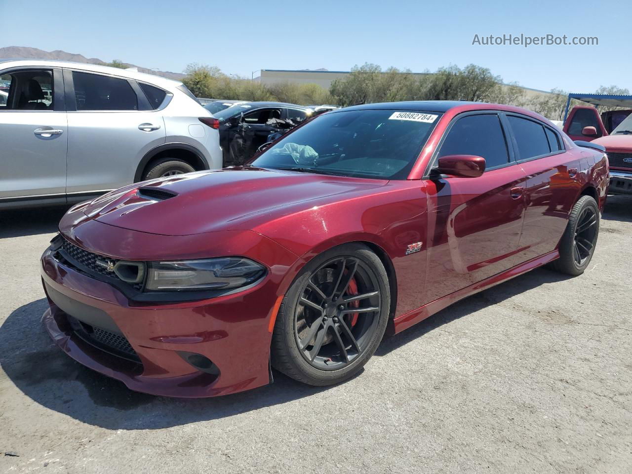 2018 Dodge Charger R/t 392 Burgundy vin: 2C3CDXGJ3JH216192