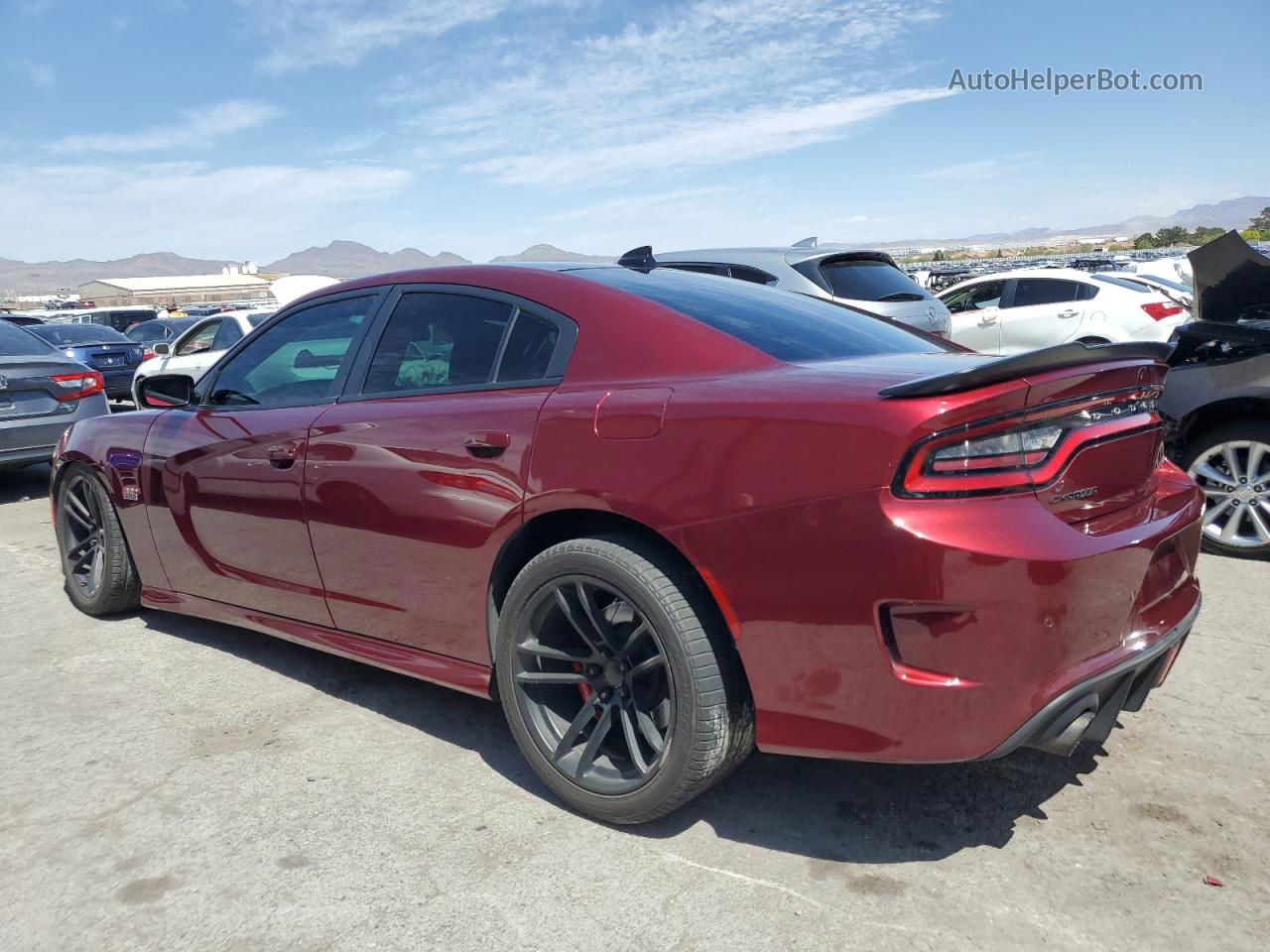 2018 Dodge Charger R/t 392 Burgundy vin: 2C3CDXGJ3JH216192