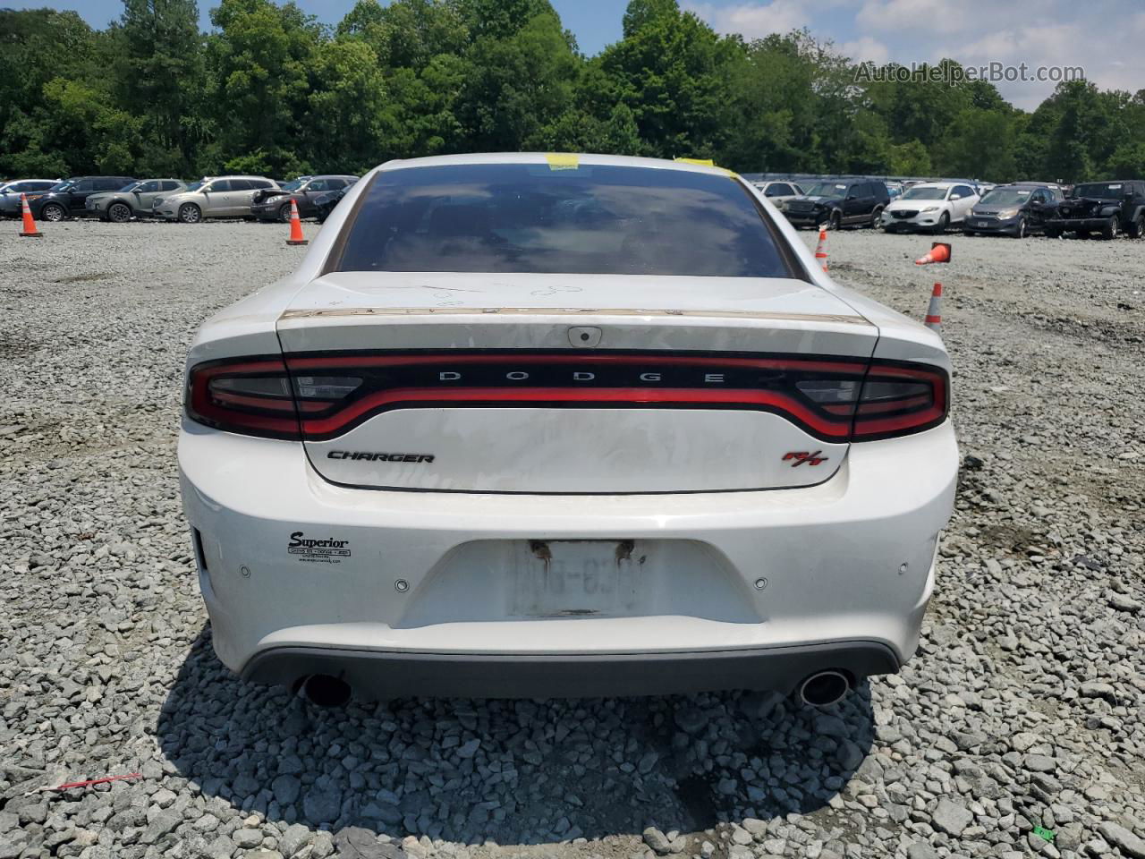 2018 Dodge Charger R/t 392 White vin: 2C3CDXGJ3JH217729