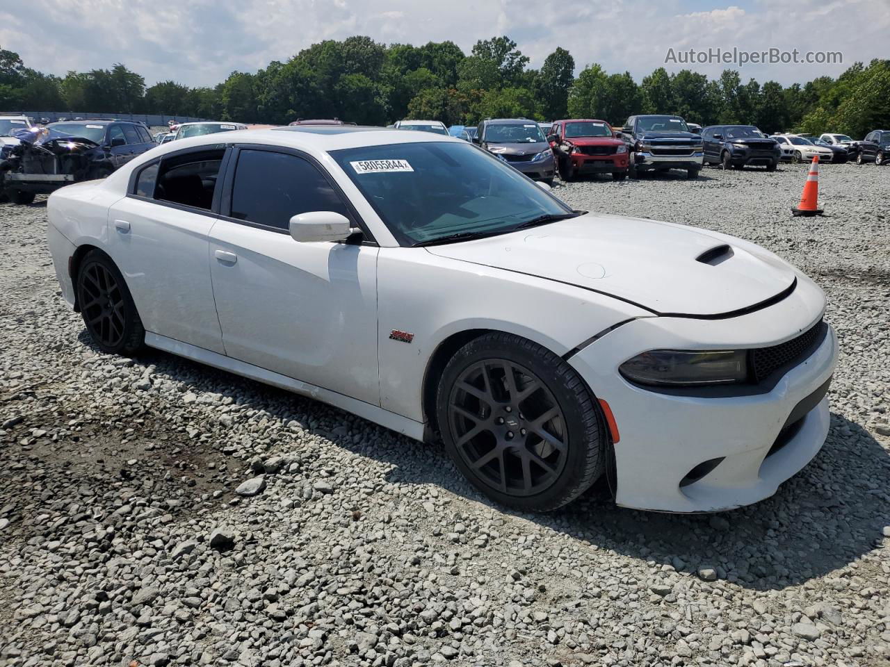 2018 Dodge Charger R/t 392 White vin: 2C3CDXGJ3JH217729