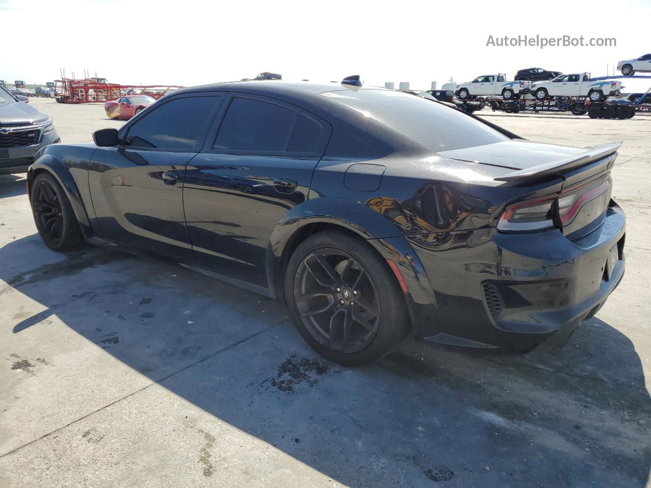 2021 Dodge Charger Scat Pack Black vin: 2C3CDXGJ3MH528355