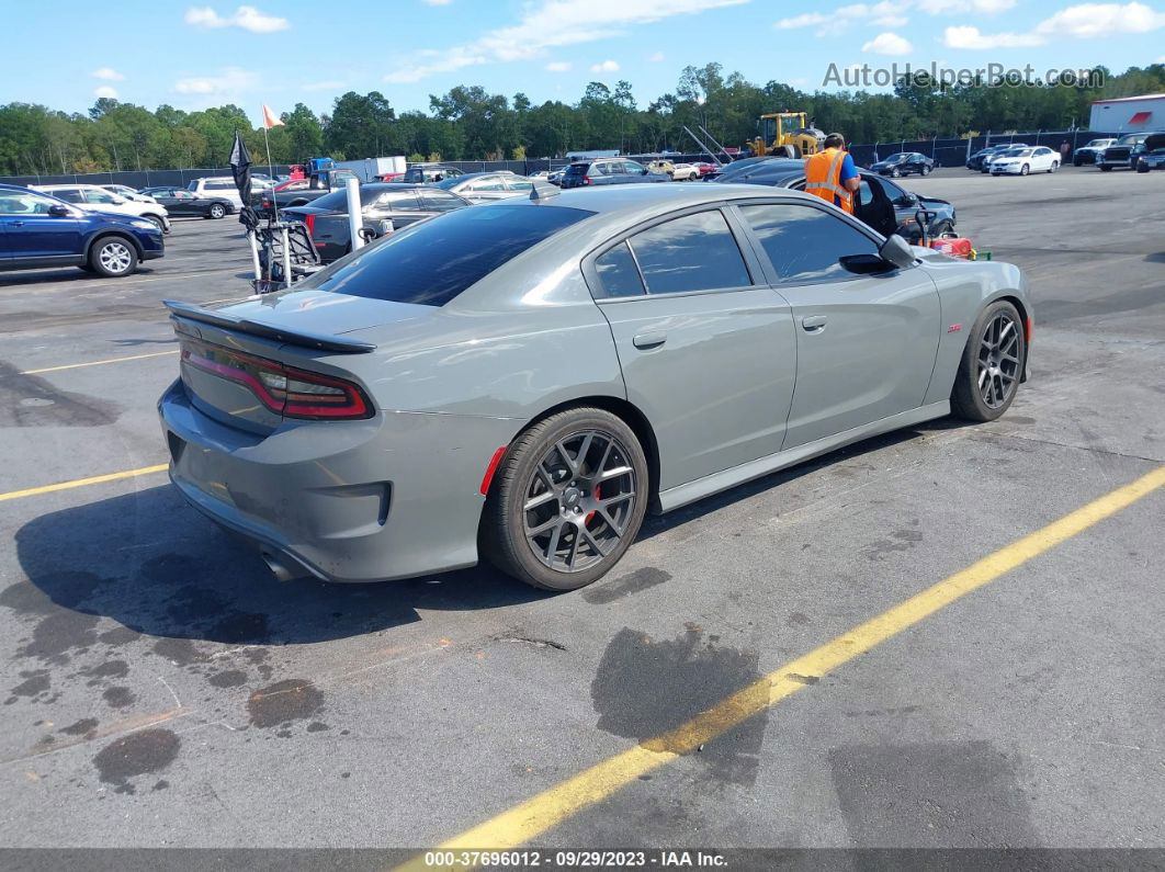 2017 Dodge Charger R/t Scat Pack Rwd Gray vin: 2C3CDXGJ4HH576369