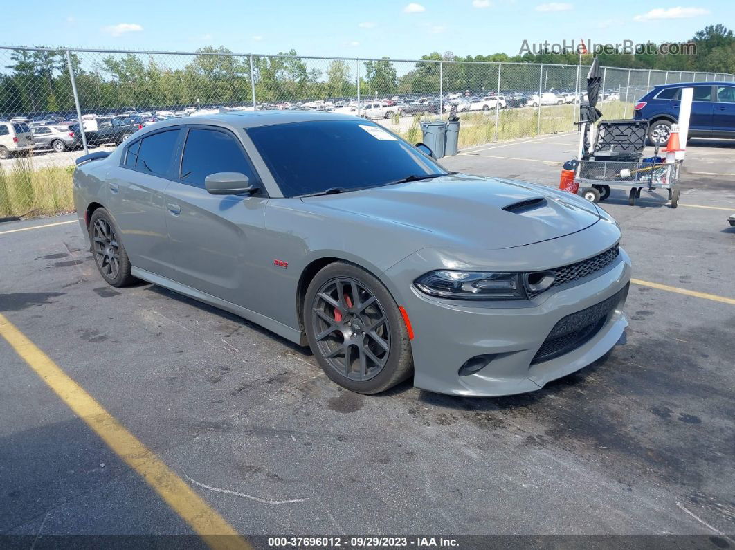 2017 Dodge Charger R/t Scat Pack Rwd Gray vin: 2C3CDXGJ4HH576369