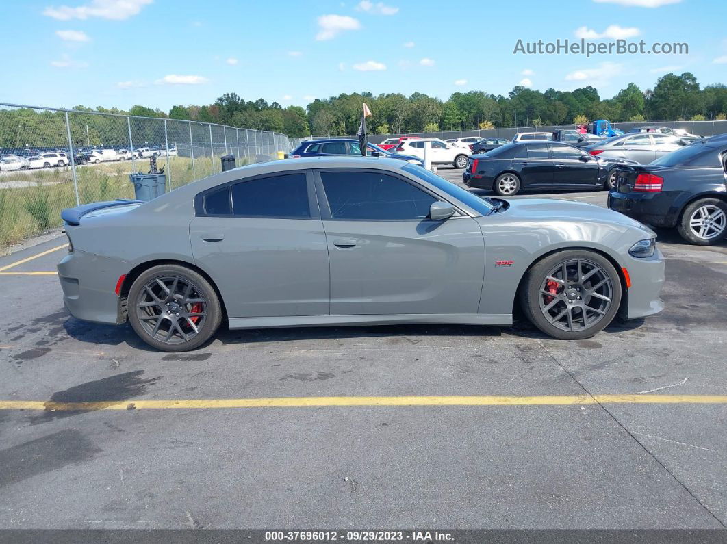 2017 Dodge Charger R/t Scat Pack Rwd Gray vin: 2C3CDXGJ4HH576369