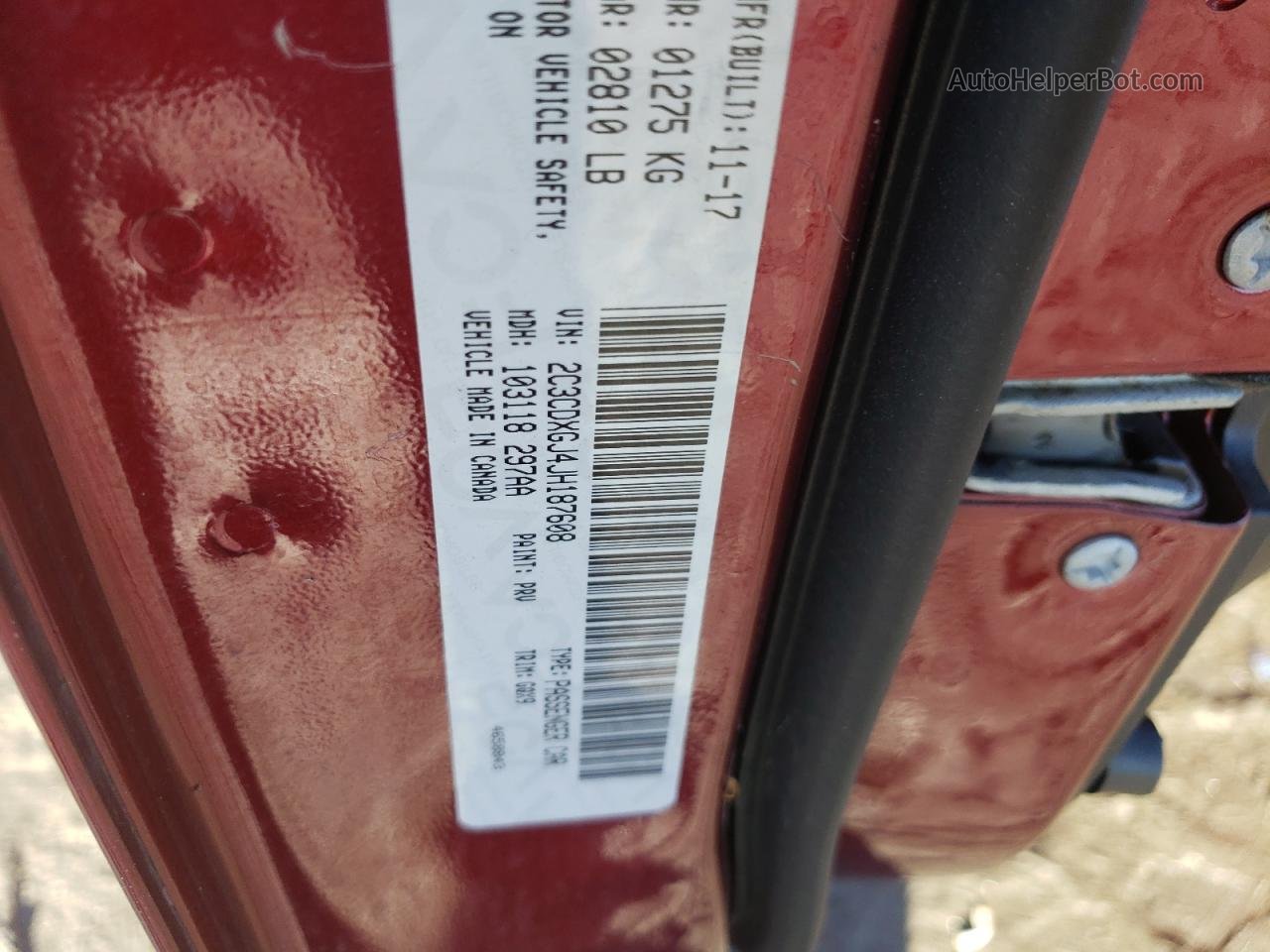 2018 Dodge Charger R/t 392 Красный vin: 2C3CDXGJ4JH187608