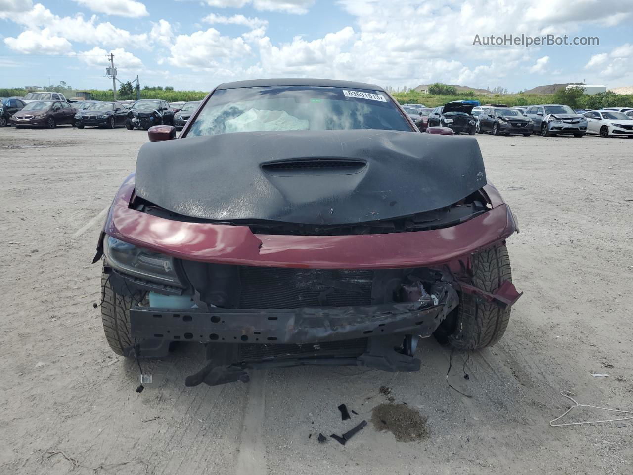 2018 Dodge Charger R/t 392 Burgundy vin: 2C3CDXGJ4JH228559