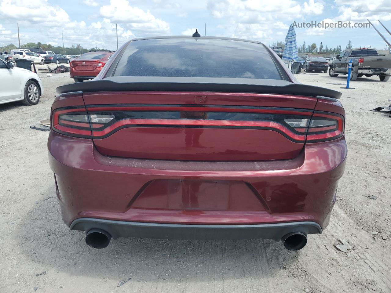 2018 Dodge Charger R/t 392 Burgundy vin: 2C3CDXGJ4JH228559