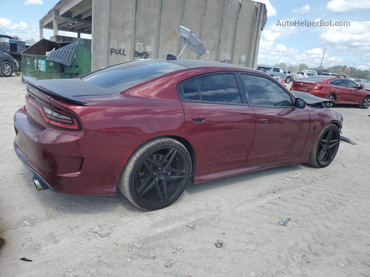 2018 Dodge Charger R/t 392 Burgundy vin: 2C3CDXGJ4JH228559