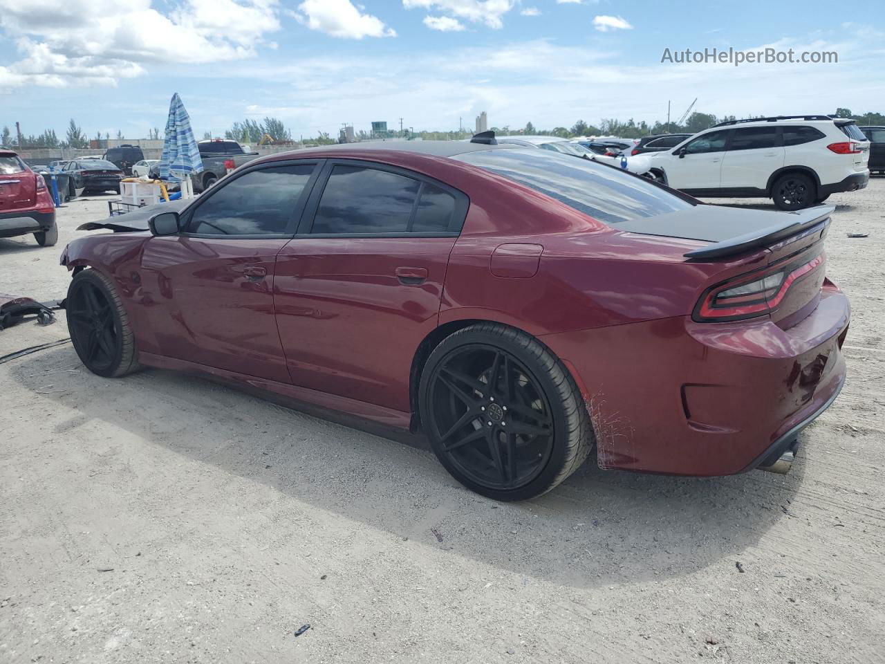 2018 Dodge Charger R/t 392 Burgundy vin: 2C3CDXGJ4JH228559