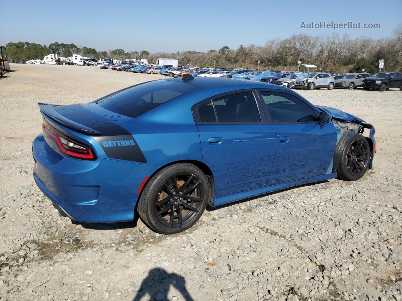 2021 Dodge Charger Scat Pack Синий vin: 2C3CDXGJ4MH535671