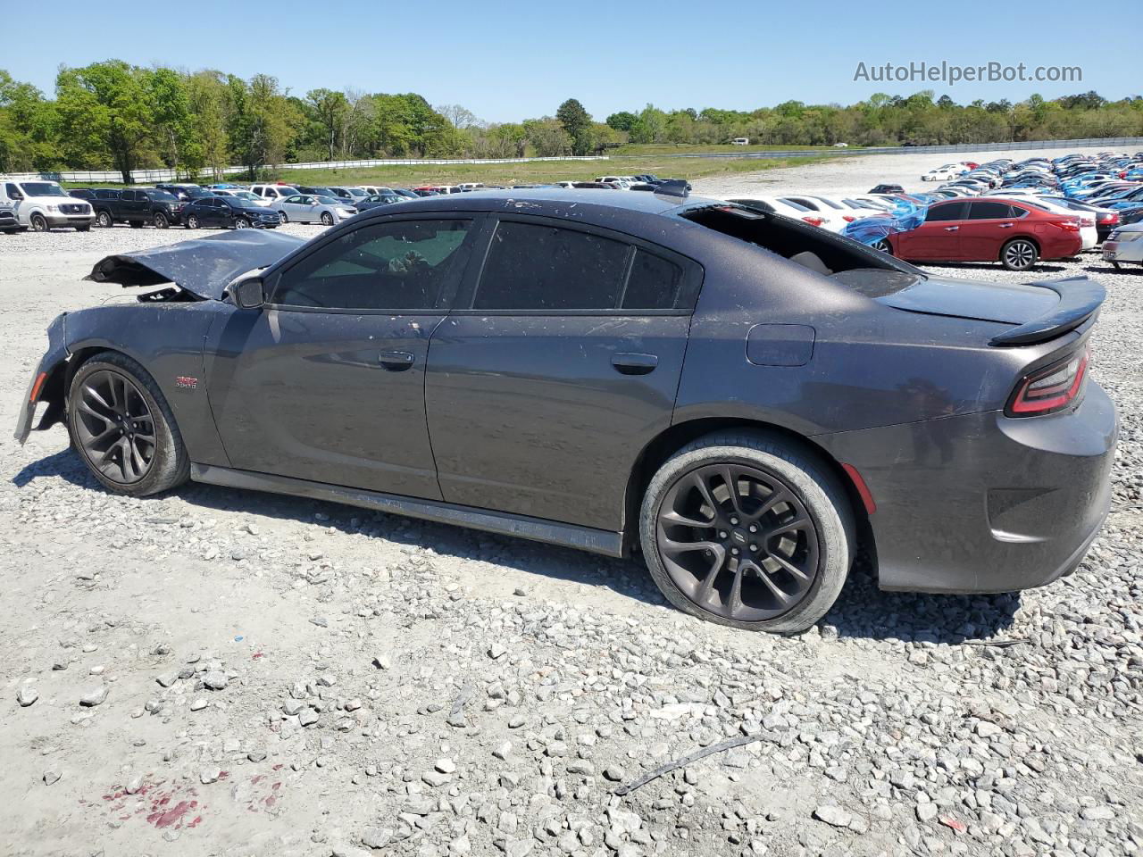 2021 Dodge Charger Scat Pack Gray vin: 2C3CDXGJ4MH559131