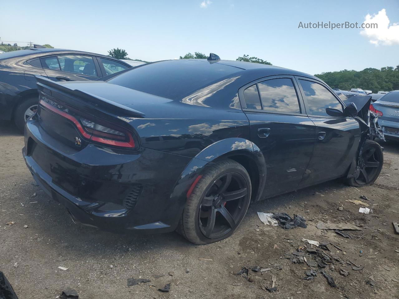 2021 Dodge Charger Scat Pack Черный vin: 2C3CDXGJ4MH562112