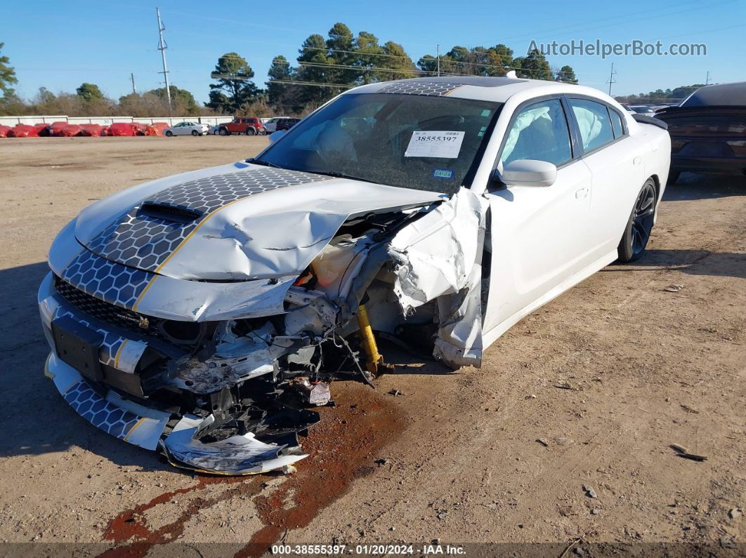 2021 Dodge Charger Scat Pack Rwd White vin: 2C3CDXGJ4MH565379