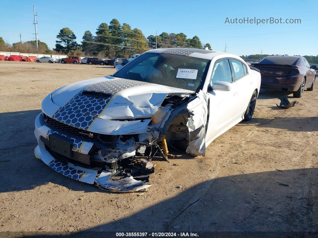 2021 Dodge Charger Scat Pack Rwd White vin: 2C3CDXGJ4MH565379