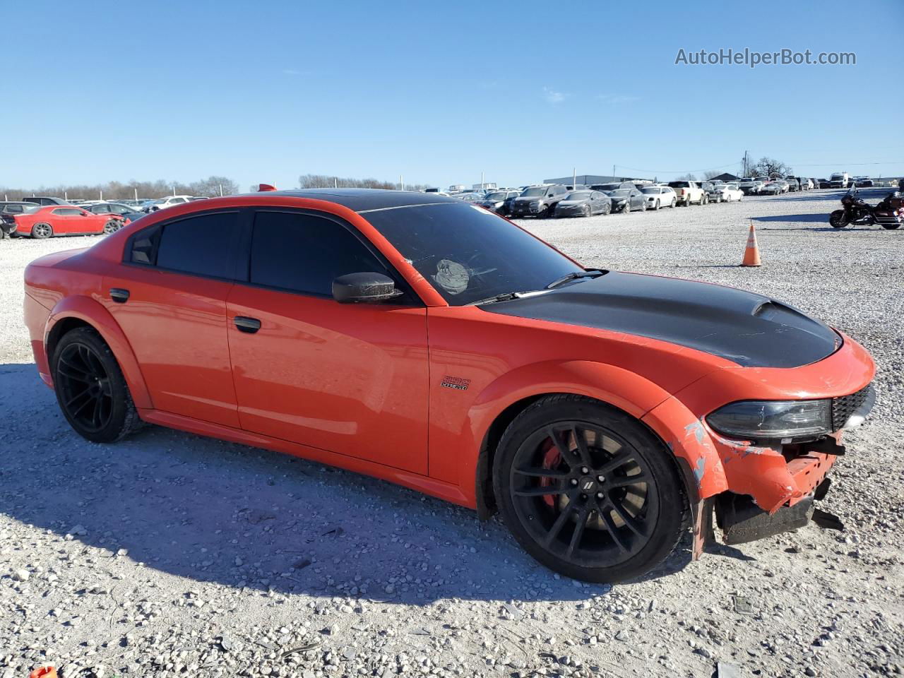 2021 Dodge Charger Scat Pack Orange vin: 2C3CDXGJ4MH579217