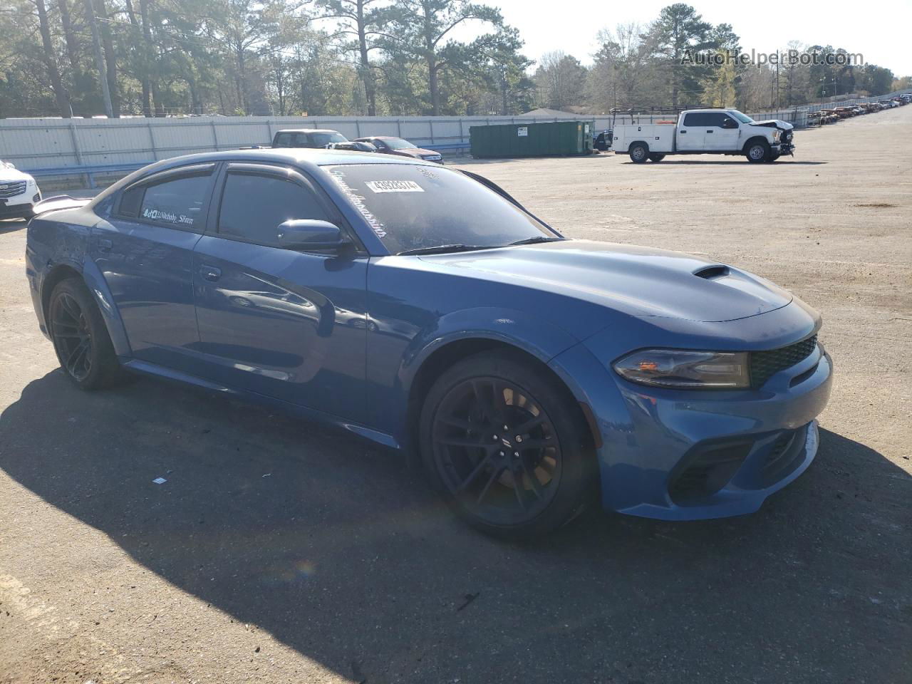 2021 Dodge Charger Scat Pack Blue vin: 2C3CDXGJ4MH603080