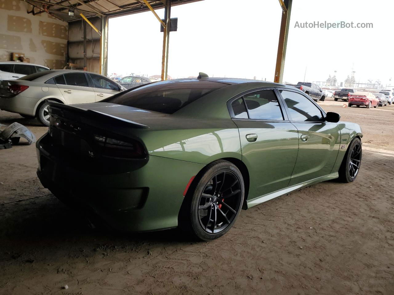 2021 Dodge Charger Scat Pack Green vin: 2C3CDXGJ4MH658872