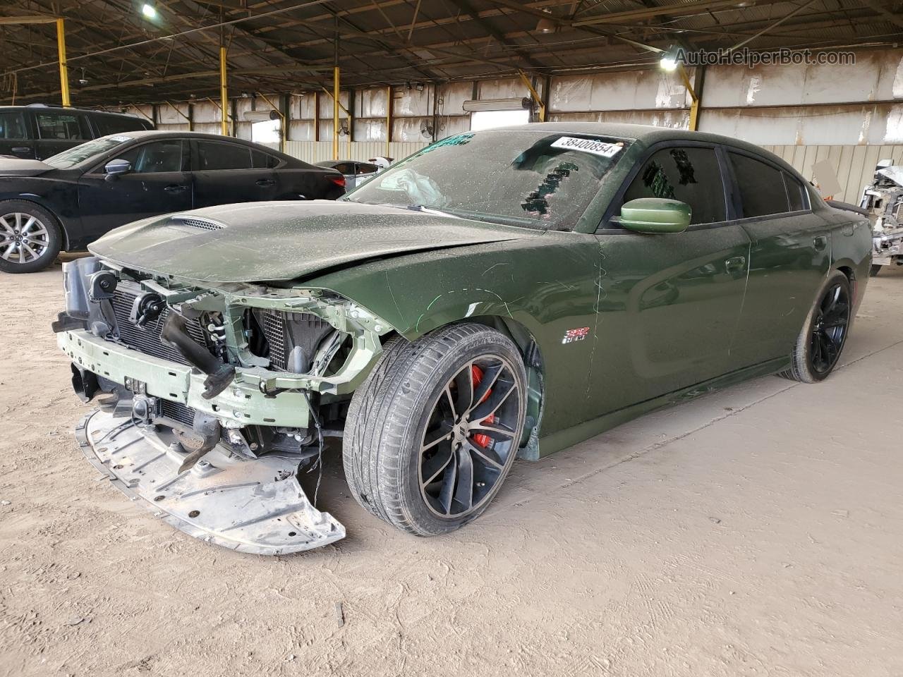 2021 Dodge Charger Scat Pack Green vin: 2C3CDXGJ4MH658872
