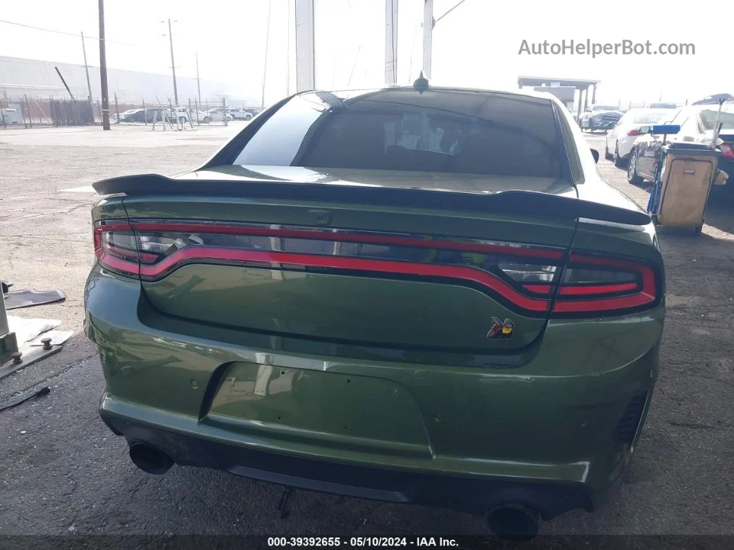 2021 Dodge Charger Scat Pack Widebody Rwd Green vin: 2C3CDXGJ5MH511234