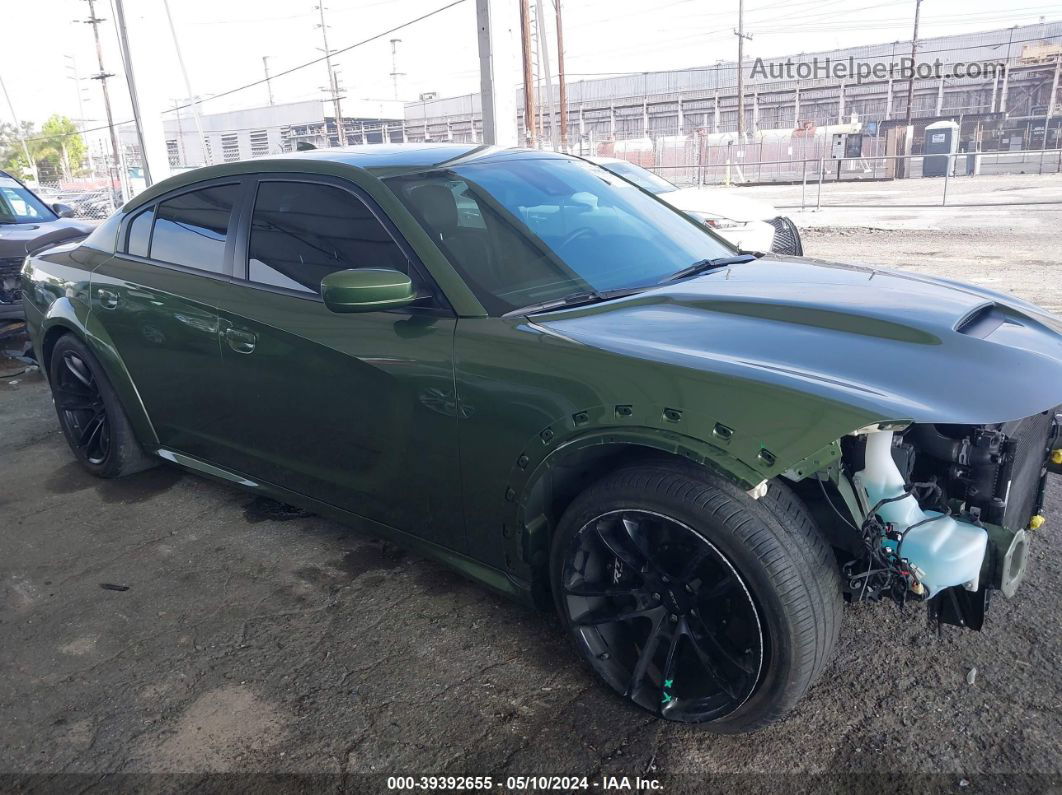 2021 Dodge Charger Scat Pack Widebody Rwd Green vin: 2C3CDXGJ5MH511234