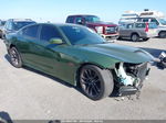 2021 Dodge Charger Scat Pack Rwd Green vin: 2C3CDXGJ5MH518877