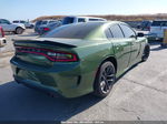 2021 Dodge Charger Scat Pack Rwd Green vin: 2C3CDXGJ5MH518877