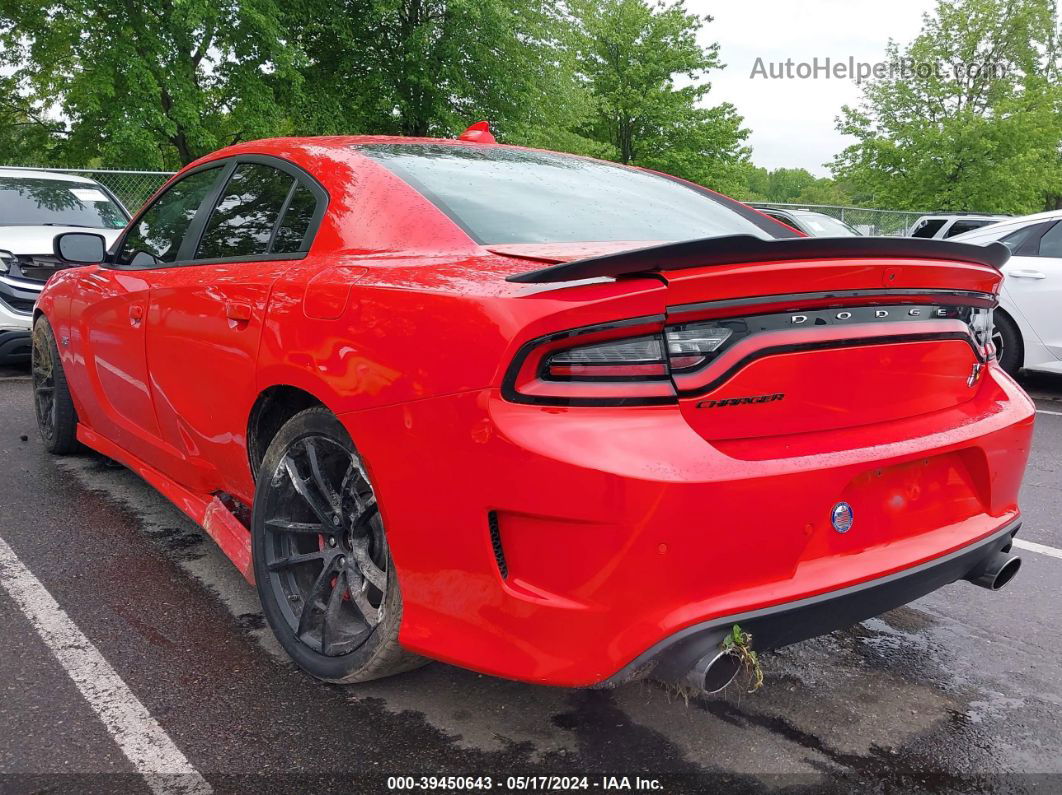 2021 Dodge Charger Scat Pack Rwd Красный vin: 2C3CDXGJ5MH561986