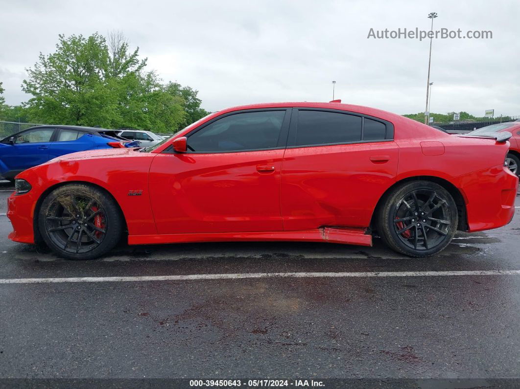 2021 Dodge Charger Scat Pack Rwd Red vin: 2C3CDXGJ5MH561986