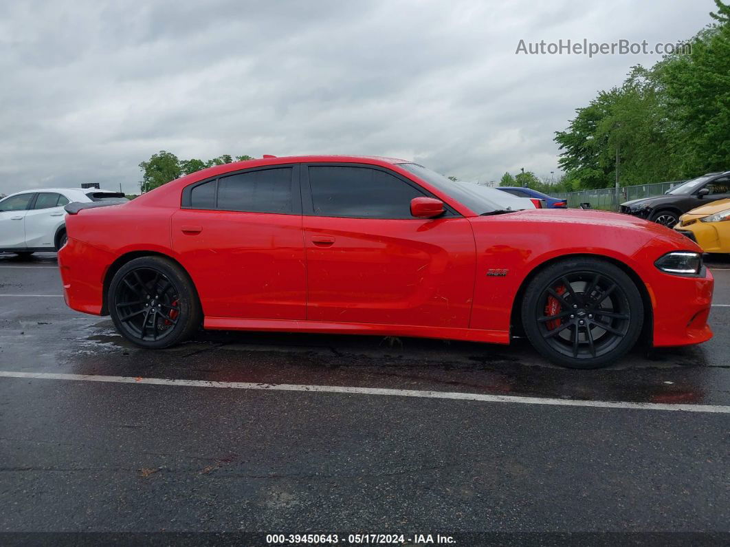 2021 Dodge Charger Scat Pack Rwd Red vin: 2C3CDXGJ5MH561986