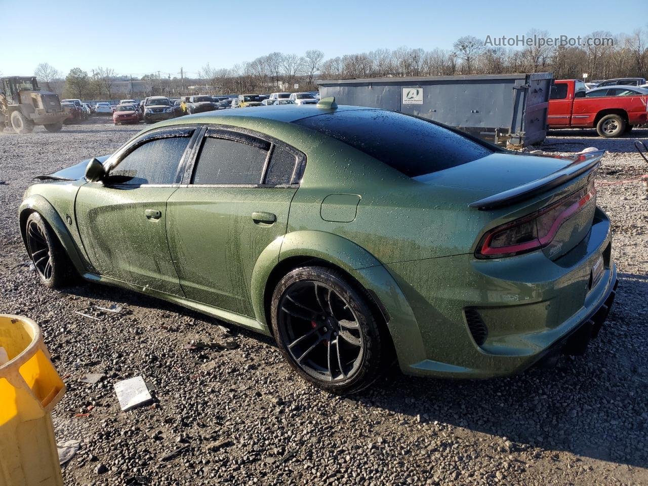 2021 Dodge Charger Scat Pack Green vin: 2C3CDXGJ5MH609809