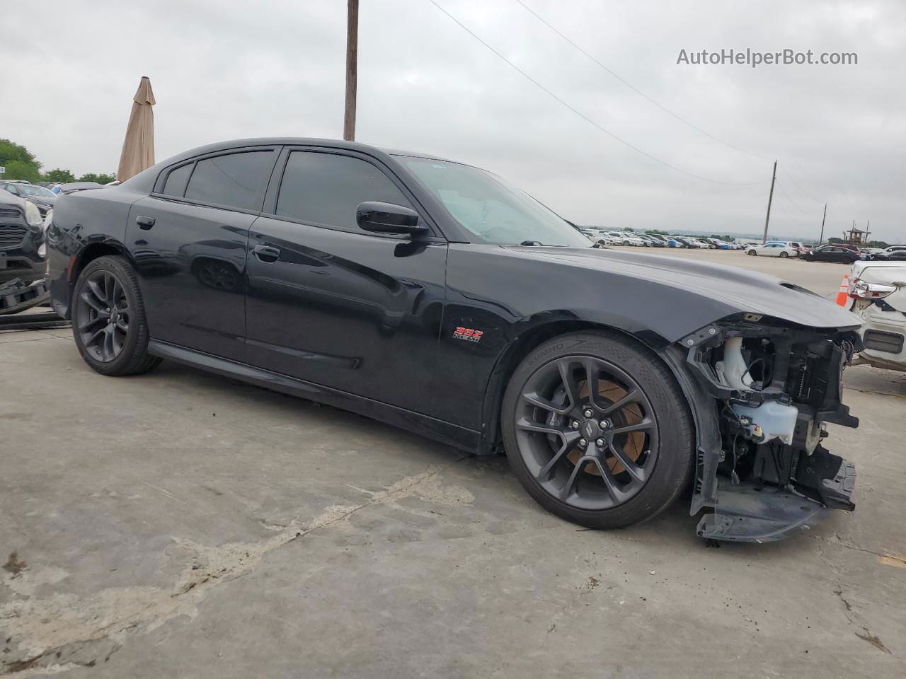 2021 Dodge Charger Scat Pack Черный vin: 2C3CDXGJ5MH612354