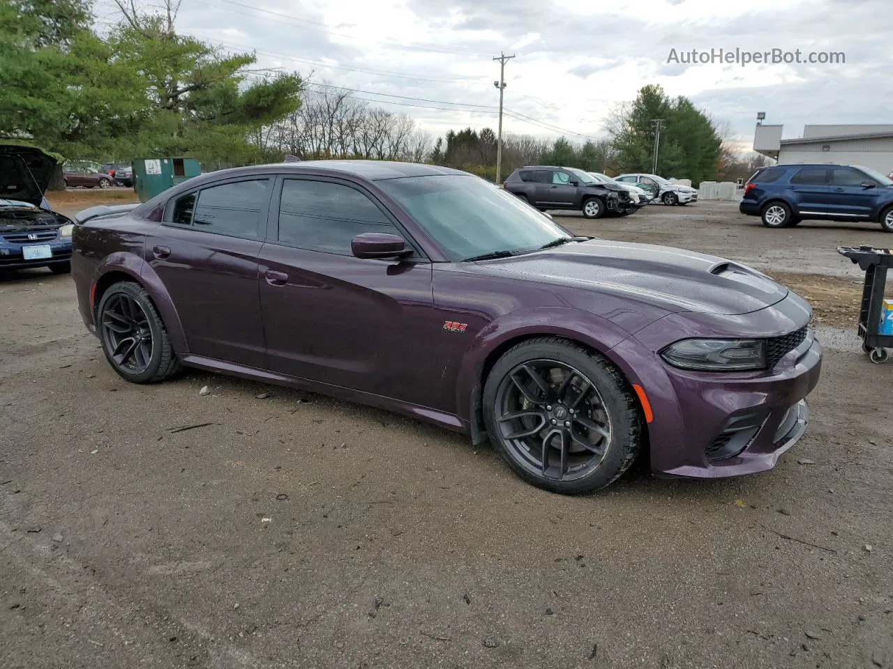 2021 Dodge Charger Scat Pack Purple vin: 2C3CDXGJ5MH622642