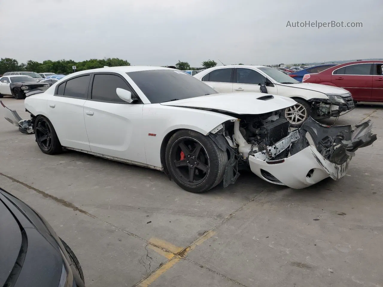 2016 Dodge Charger R/t Scat Pack White vin: 2C3CDXGJ6GH321754