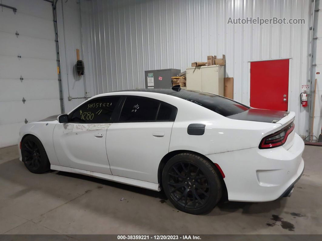 2018 Dodge Charger R/t Scat Pack Rwd White vin: 2C3CDXGJ6JH157963